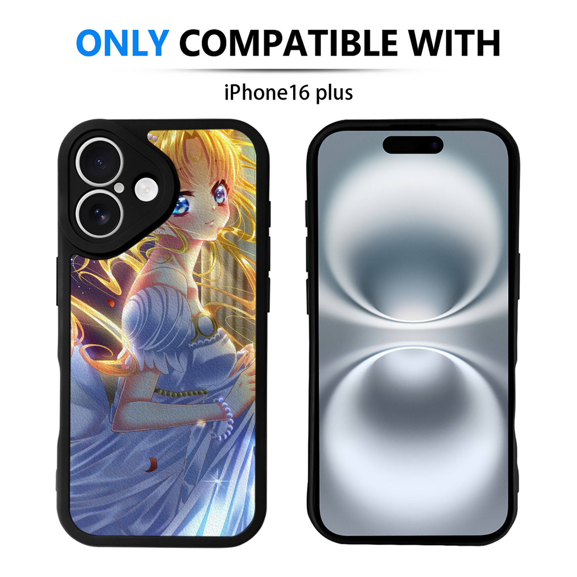 （画像用） 美少女戦士セーラームーン Sailor Moon 【iPhone 16シリーズ対応】シリコンスマホケース（レザー調） 材質：シリコン